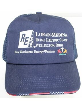 VTG Lorain-Medina Rural Electric Co-Op Wellington OH Trucker Hat K-Products USA
